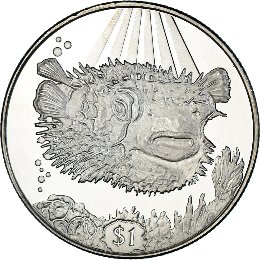 Moneta, ISOLE VERGINI BRITANNICHE, Dollar, 2019, Pobjoy Mint, Poisson