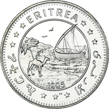 Moneta, Erytrea, Dollar, 1995, Faune africaine - Lion, MS(63), Miedź-Nikiel