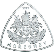 Coin, Belgium, 5 Francs, 2022, Moresnet.BE, MS(65-70), Cupronickel plaqué