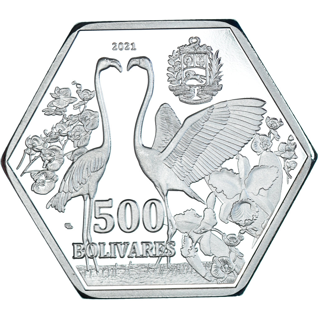 Moneda, Venezuela, 500 Bolivares, 2021, Nueva Esparta.BE, FDC, Cupro Nickel