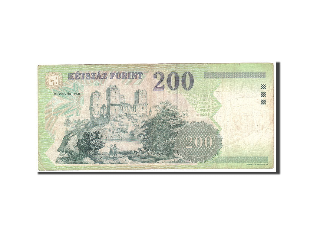 Banknote, Hungary, 200 Forint, 2005, Undated, KM:187e, VF(30-35)