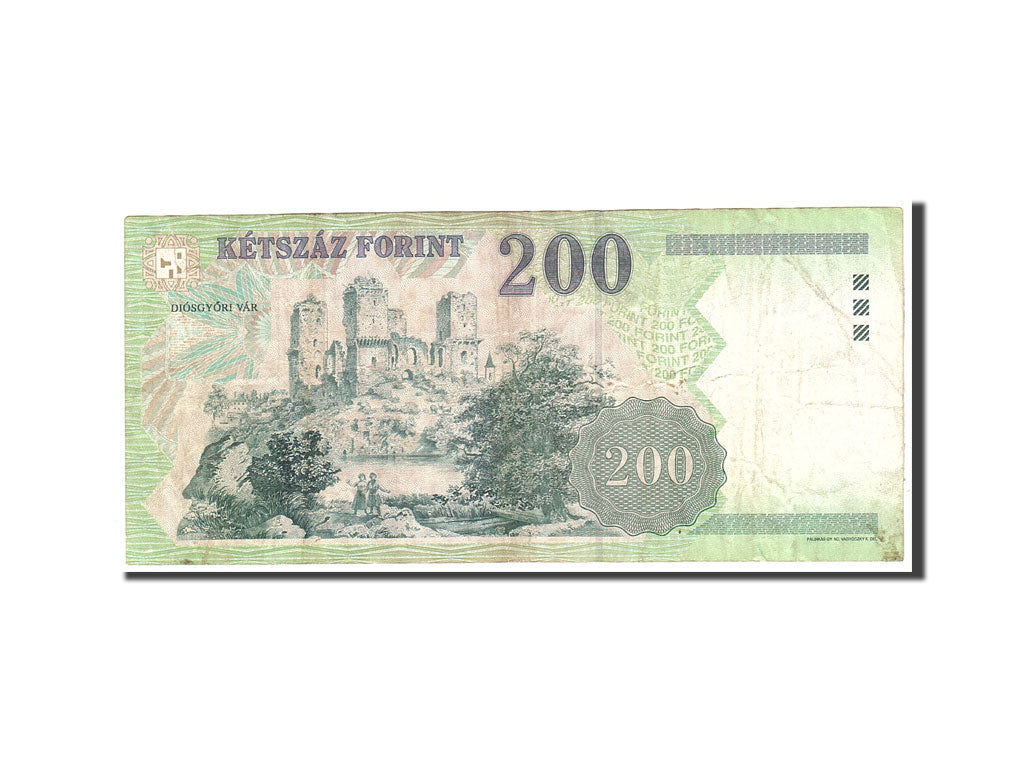 Hungary, 200 Forint, 2001-2002, KM:187f, 2006, VF(30-35)