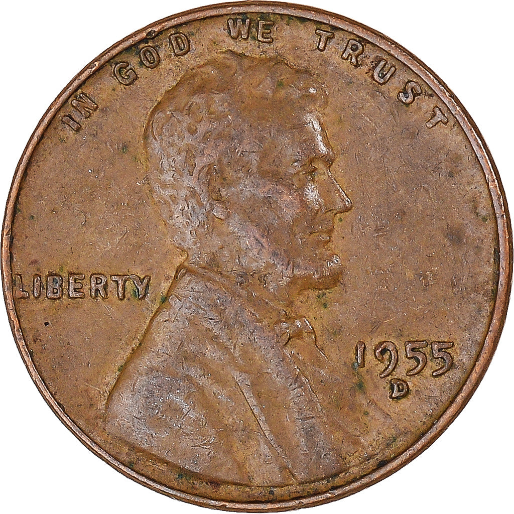 Münze, Vereinigte Staaten, Lincoln Cent, Cent, 1955, U.S. Mint, Denver, S+