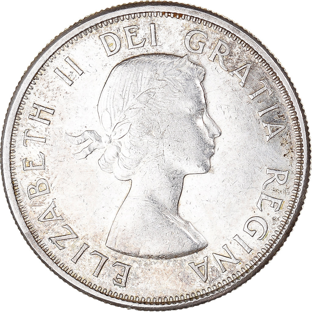 Coin, Canada, Elizabeth II, 50 Cents, 1962, Royal Canadian Mint, Ottawa