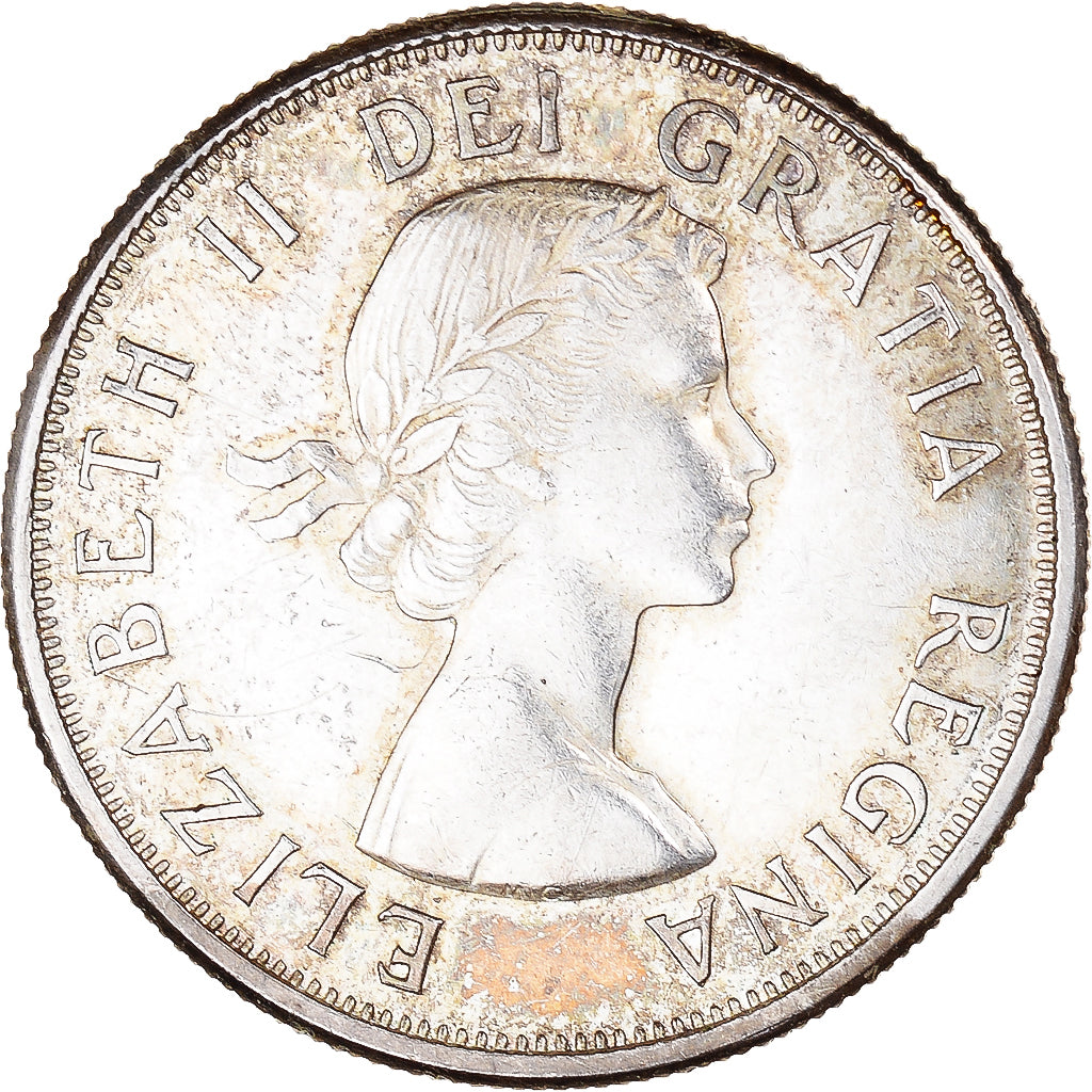 Coin, Canada, Elizabeth II, 50 Cents, 1963, Royal Canadian Mint, Ottawa