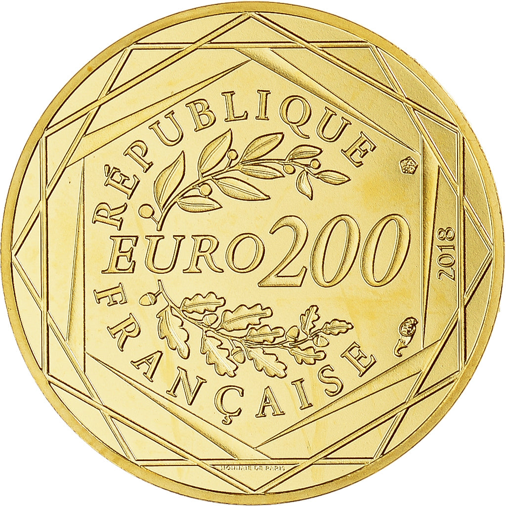 Francja, Monnaie de Paris, 200 Euro, Mickey & la France, 2018, Paris, BU
