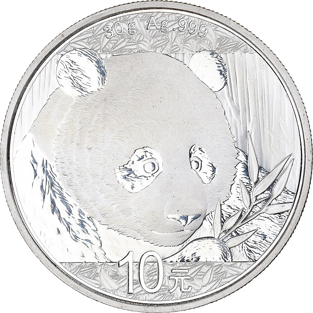 Monnaie, Chine, 10 Yüan, 2018, Panda.BE, FDC, Argent