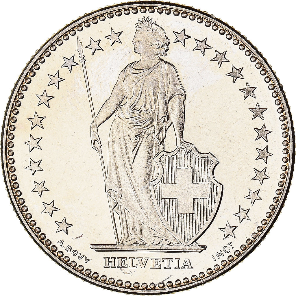 Moneda, Suiza, 2 Francs, 1990, Bern, BE, SC, Cobre - níquel, KM:21a.3