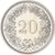 Moneda, Suiza, 20 Rappen, 1990, Bern, BE, SC, Cobre - níquel, KM:29a
