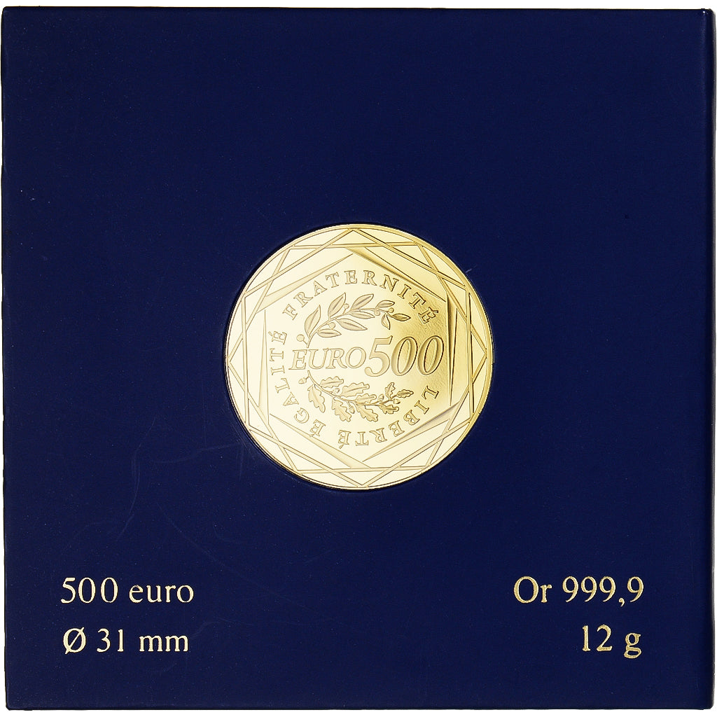 France, Monnaie de Paris, 500 Euro, 2010, Pessac, Semeuse.BU, FDC, Or, KM:1642