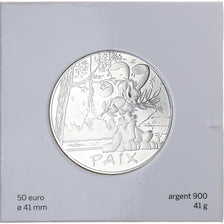France, 50 Euro, Astérix, Paix, 2015, Paris, FDC, MS(65-70), Silver