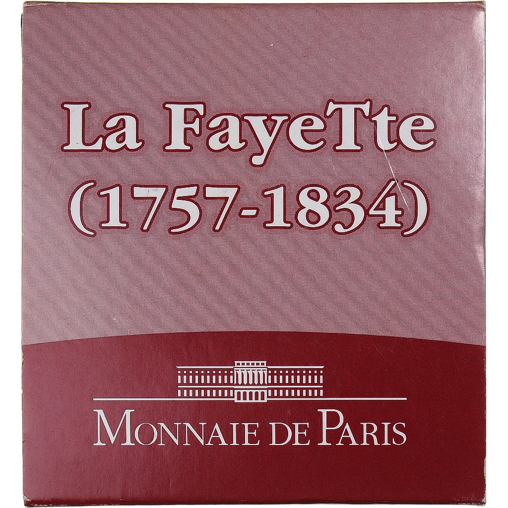 França, Lafayette, 1/4 Euro, 2007, Paris, BU, MS(65-70), Prata, KM:1419