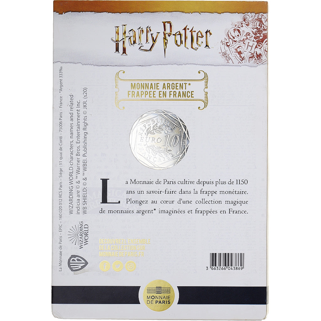 Francia, 10 Euro, 2021, Monnaie de Paris, Harry Potter et la coupe de feu.8/18