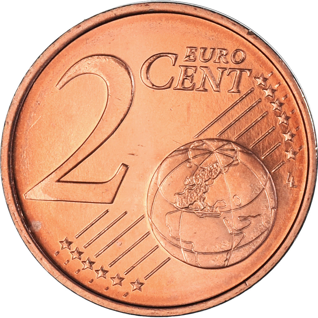 Finland, 2 Euro Cent, 2004, MS(65-70), Copper Plated Steel, KM:99