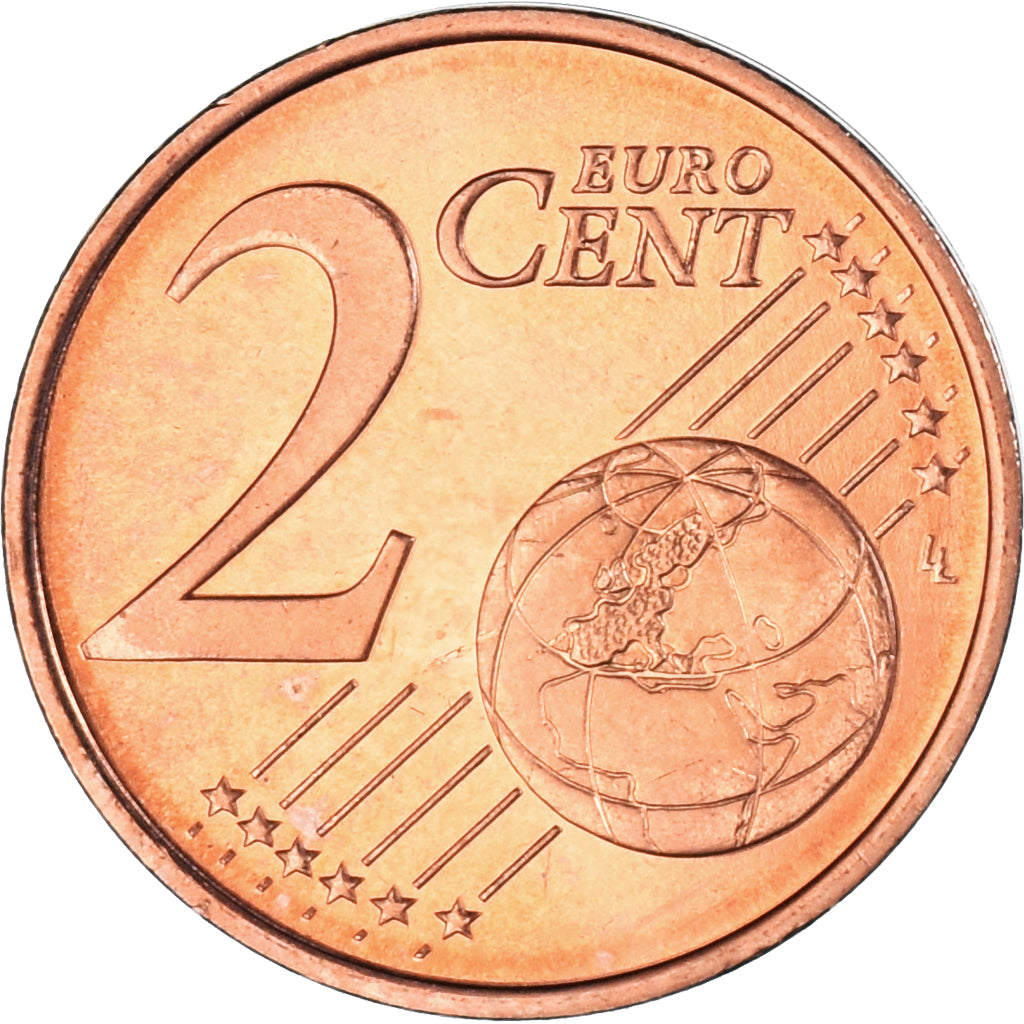Finland, 2 Euro Cent, 2004, MS(60-62), Copper Plated Steel, KM:99