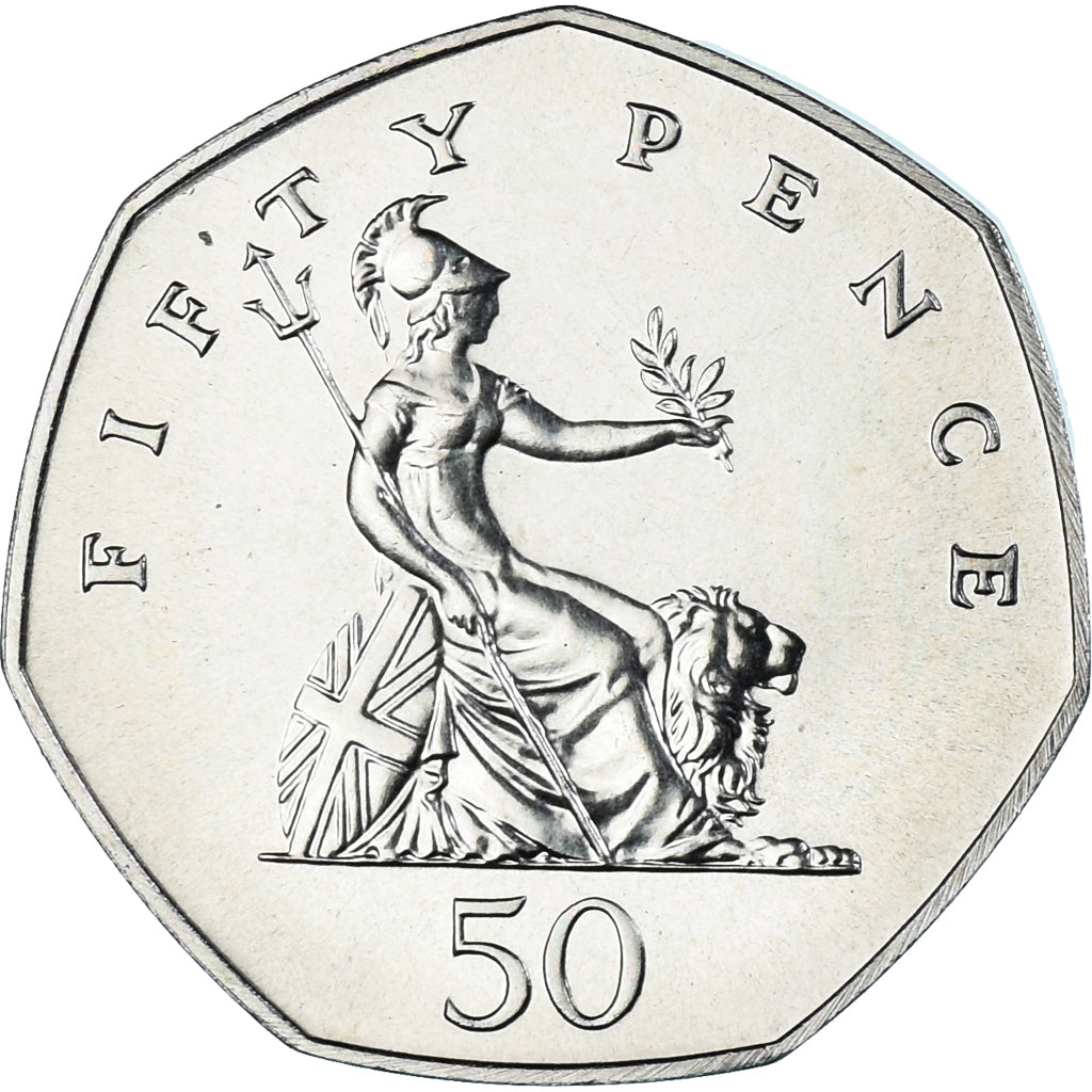 Coin, Great Britain, 50 Pence, 1987, British Royal Mint, MS(64), Cupronickel