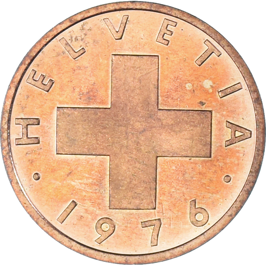 Monnaie, Suisse, Rappen, 1976, Bern, BE, TTB+, Bronze, KM:46