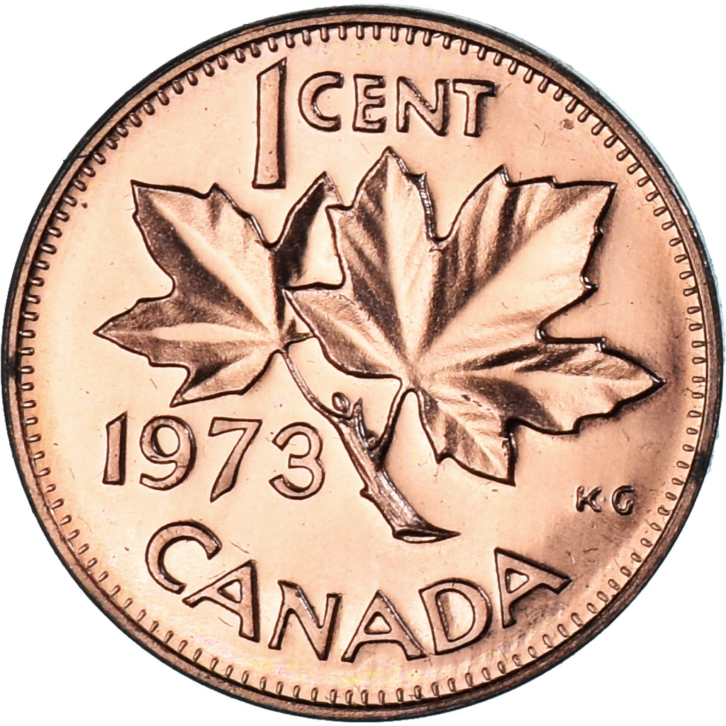 Moneta, Canada, Cent, 1973, Royal Canadian Mint, AU(50-53), Brązowy, KM:59.1