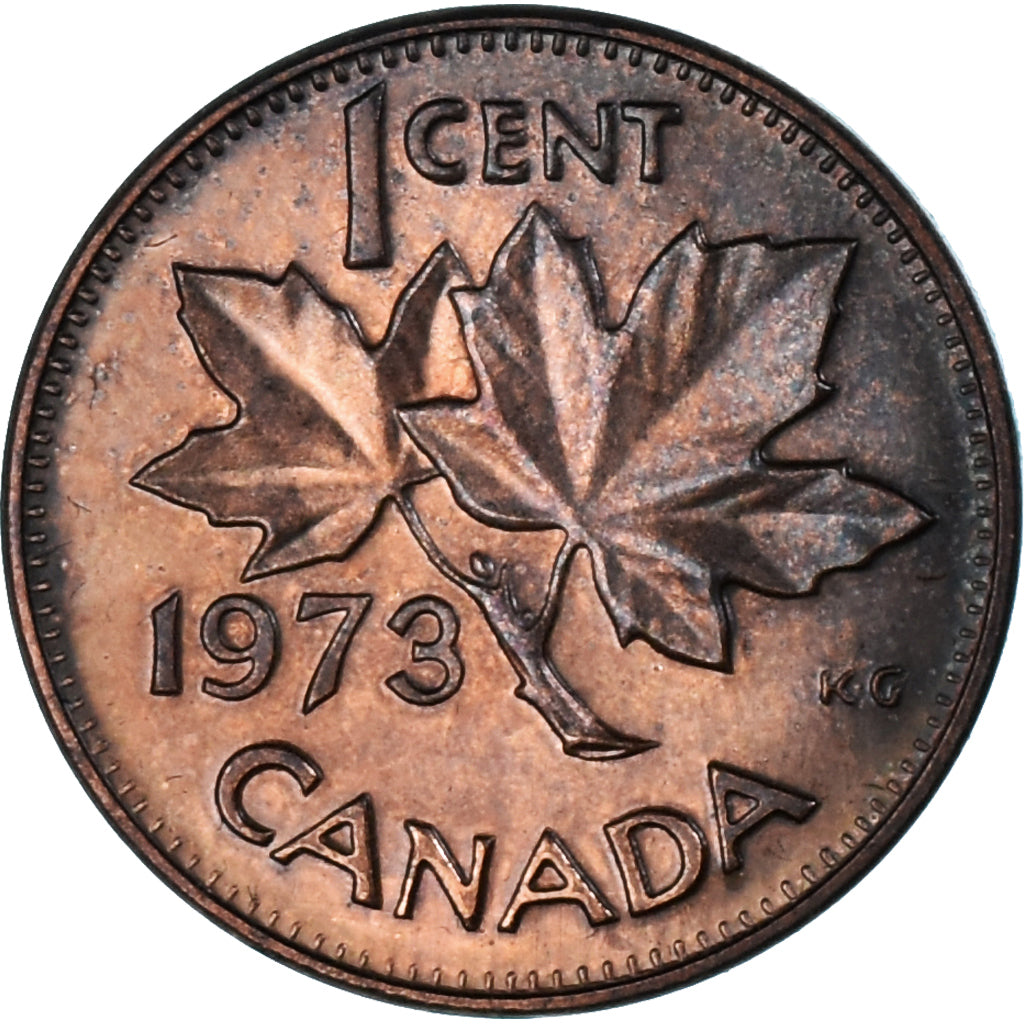 Moneta, Canada, Cent, 1973, Royal Canadian Mint, VF(30-35), Brązowy, KM:59.1