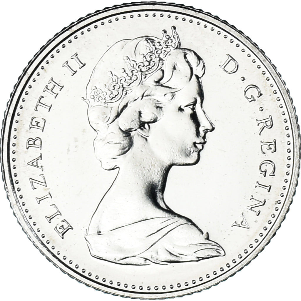 Moneta, Canada, Elizabeth II, 10 Cents, 1973, Royal Canadian Mint, Ottawa