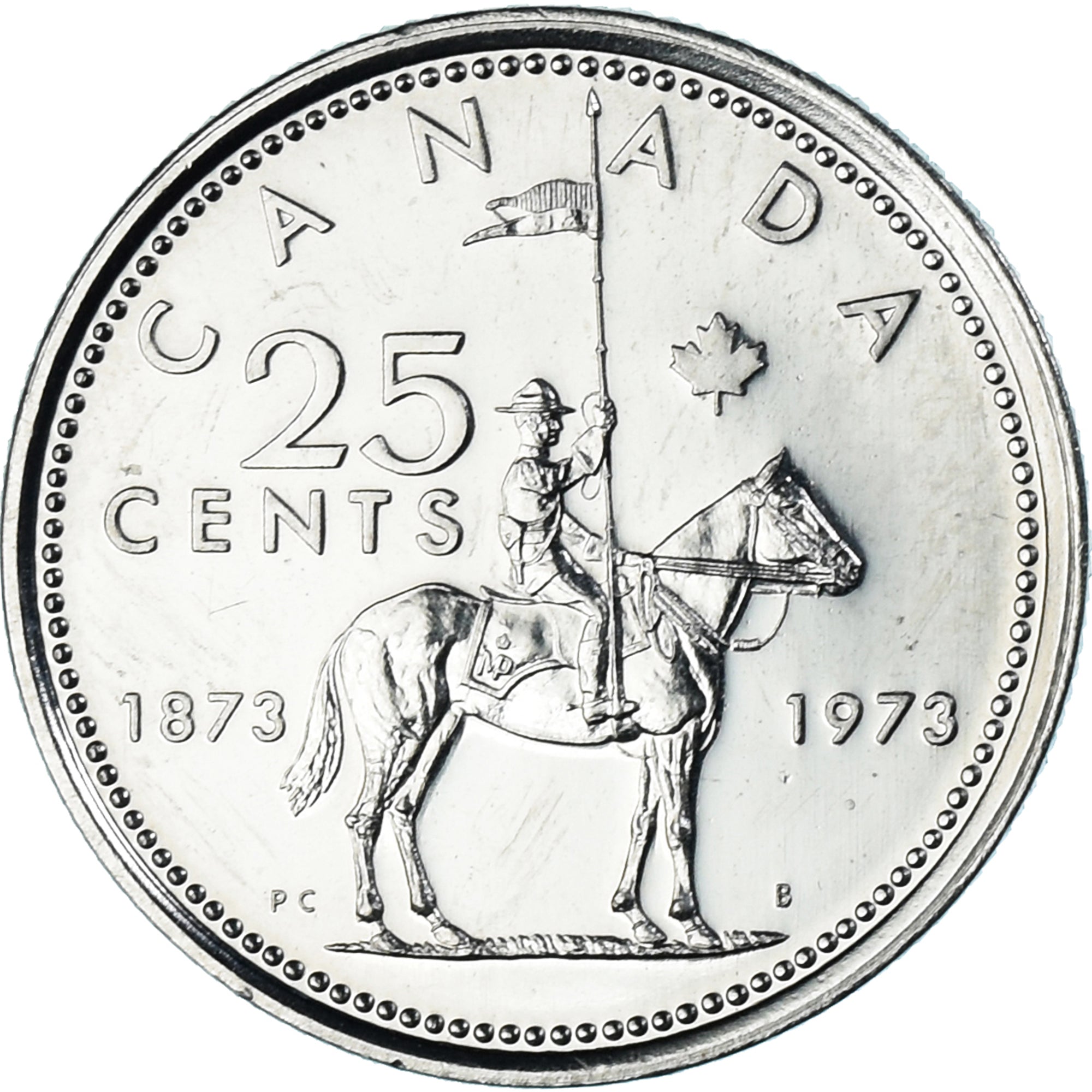 Coin, Canada, Elizabeth II, 25 Cents, 1973, Royal Canadian Mint, Ottawa