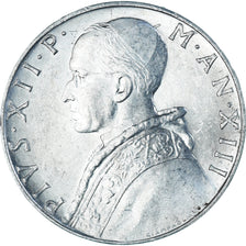 Munten, Vaticaanstad, Pius XII, 10 Lire, 1951, UNC-, Aluminium, KM:52.1