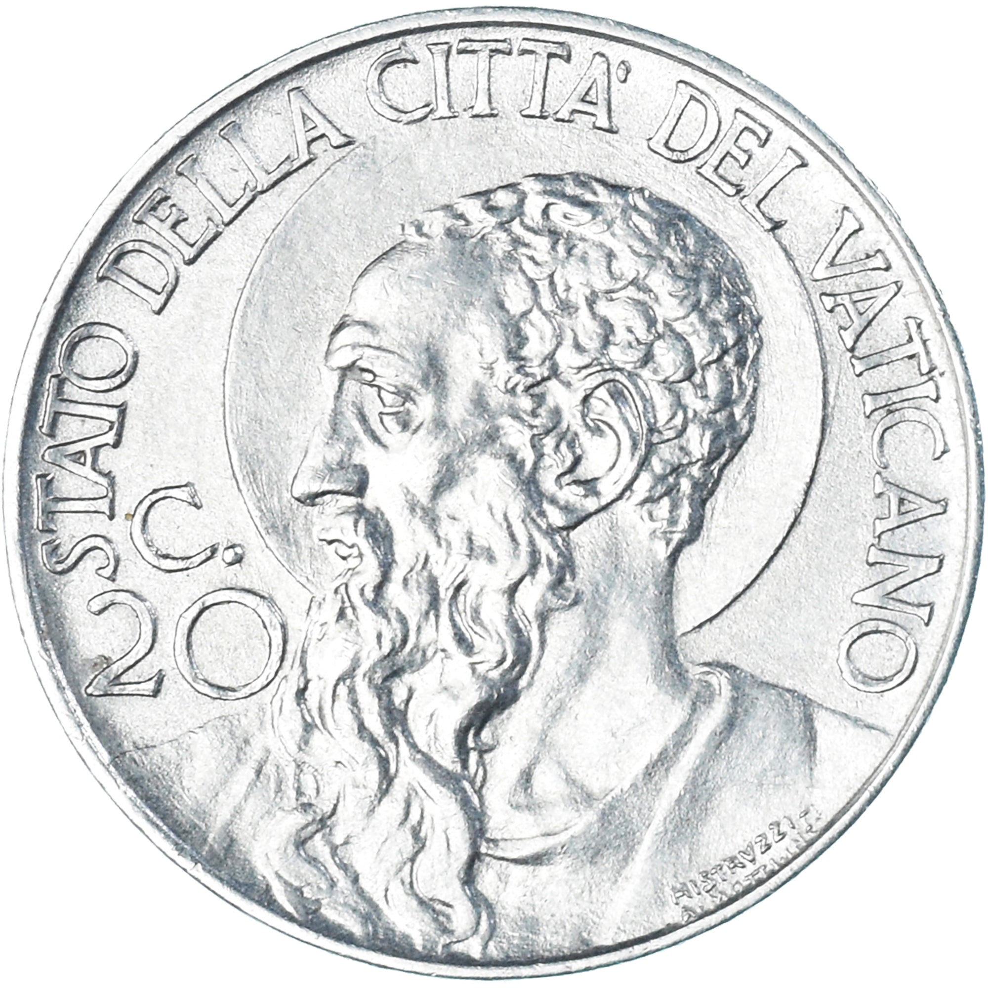 Monnaie, Cité du Vatican, Pius XII, 20 Centesimi, 1941, Roma, SPL, Acier