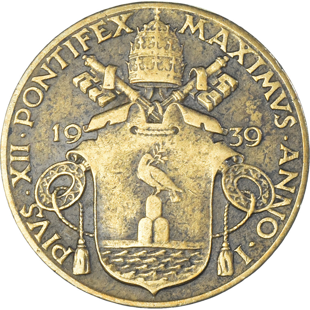 Moneta, CITTÀ DEL VATICANO, 5 Centesimi, 1939, BB, Alluminio-bronzo, KM:22