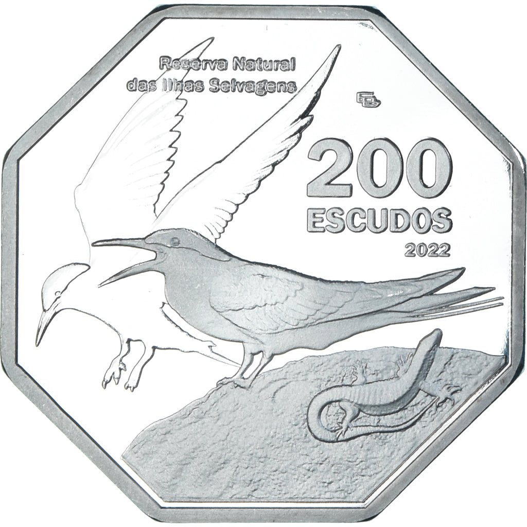 Monnaie, Madère, 200 Escudos, 2022, Selvagens islands.BE, FDC, Silver plated