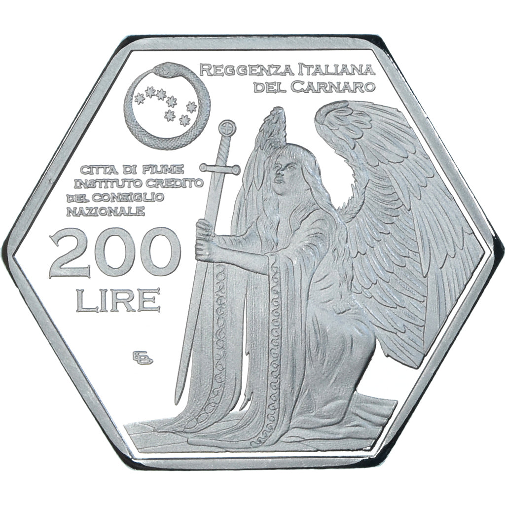 Coin, Croatia, 200 Lire, 2022, Free State of Fiume.BE, MS(65-70), Cupronickel