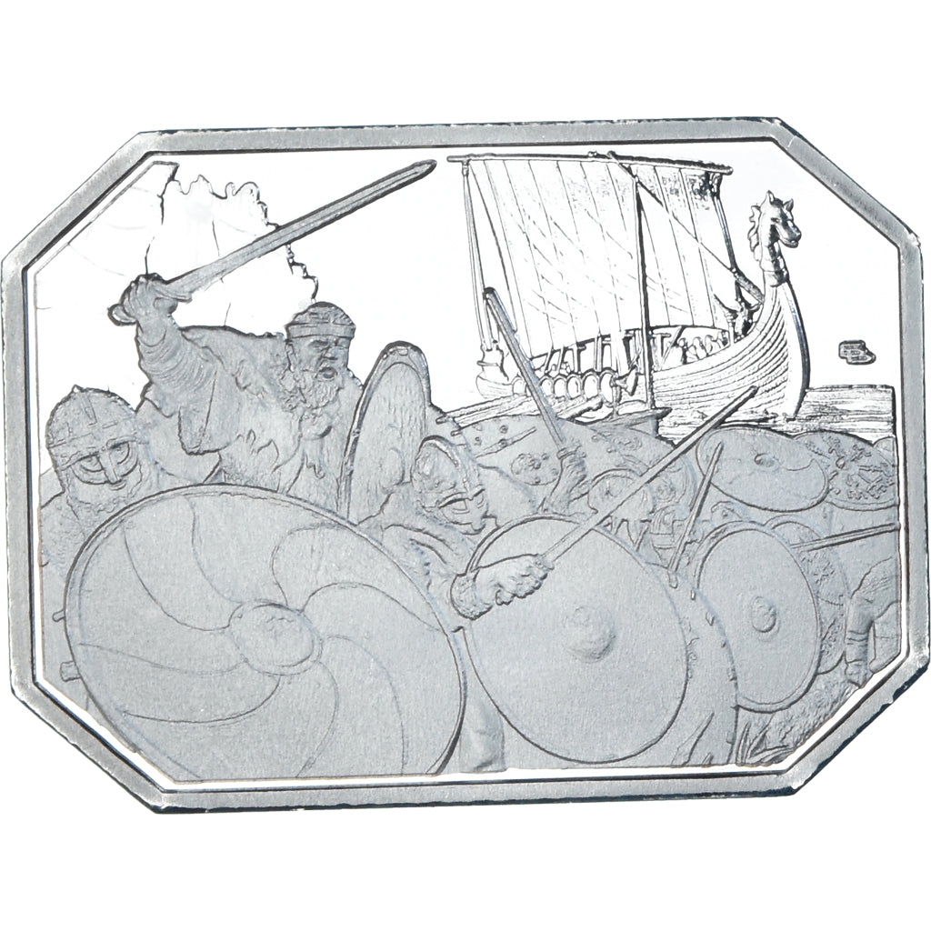 Monnaie, Norvège, 50 Kroner, 2022, Hafrsfjord.BE, FDC, Silver plated