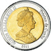 Münze, Tristan Da Cunha, 25 Pence, 2011, 4th portrait; Nightingale Island.
