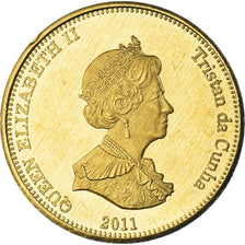 Coin, Tristan Da Cunha, 20 Pence, 2011, 4th portrait; Nightingale Island