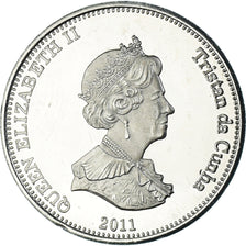 Coin, Tristan Da Cunha, 10 Pence, 2011, 4th portrait; Nightingale Island