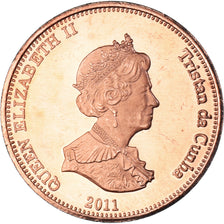 Coin, NIGHTINGALE ISLAND, 2 Pence, 2011, Île Nightingale., MS(63), Cuivre