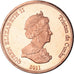 Coin, NIGHTINGALE ISLAND, 2 Pence, 2011, Île Nightingale., MS(63), Cuivre