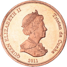 Coin, NIGHTINGALE ISLAND, Penny, 2011, Île de Nightingale, MS(63), Cuivre