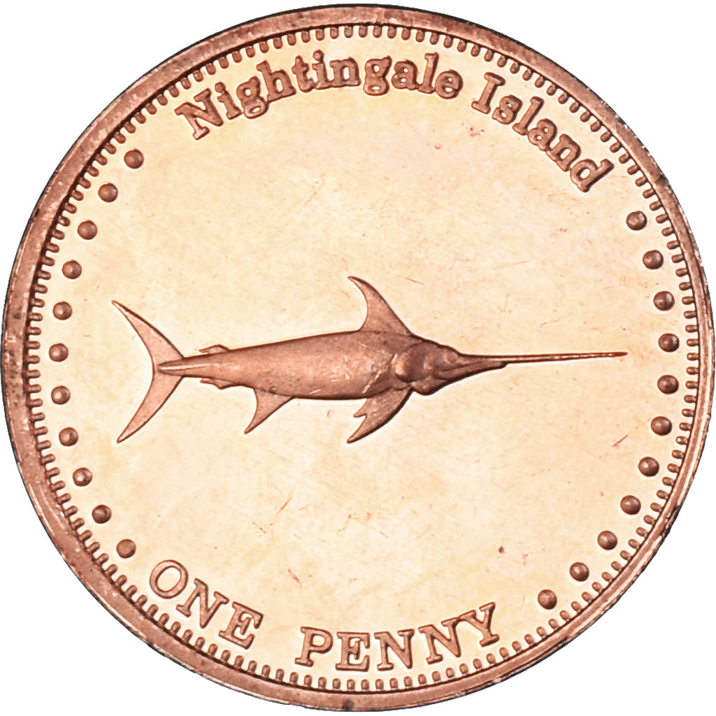 Coin, NIGHTINGALE ISLAND, Penny, 2011, Île de Nightingale, MS(63), Cuivre