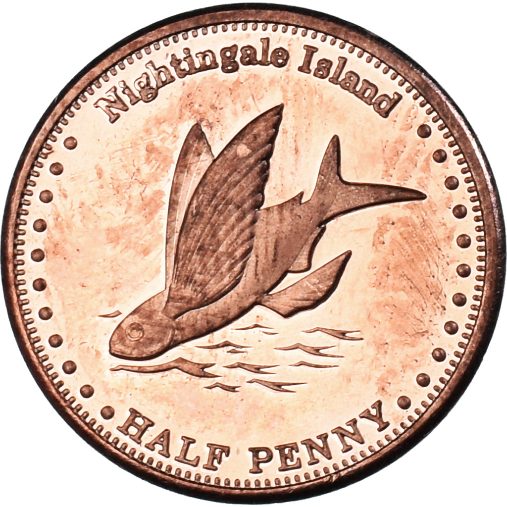 Coin, NIGHTINGALE ISLAND, 1/2 Penny, 2011, Île de Nightingale, MS(63), Cuivre