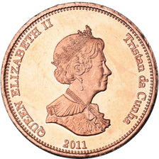 Coin, NIGHTINGALE ISLAND, 1/2 Penny, 2011, Île de Nightingale, MS(63), Cuivre