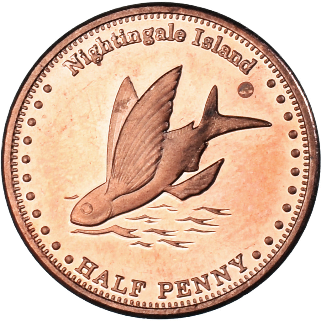 Coin, NIGHTINGALE ISLAND, 1/2 Penny, 2011, Île de Nightingale, MS(63), Cuivre