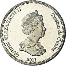 Coin, NIGHTINGALE ISLAND, 5 Pence, 2011, 4th portrait; Nightingale Island