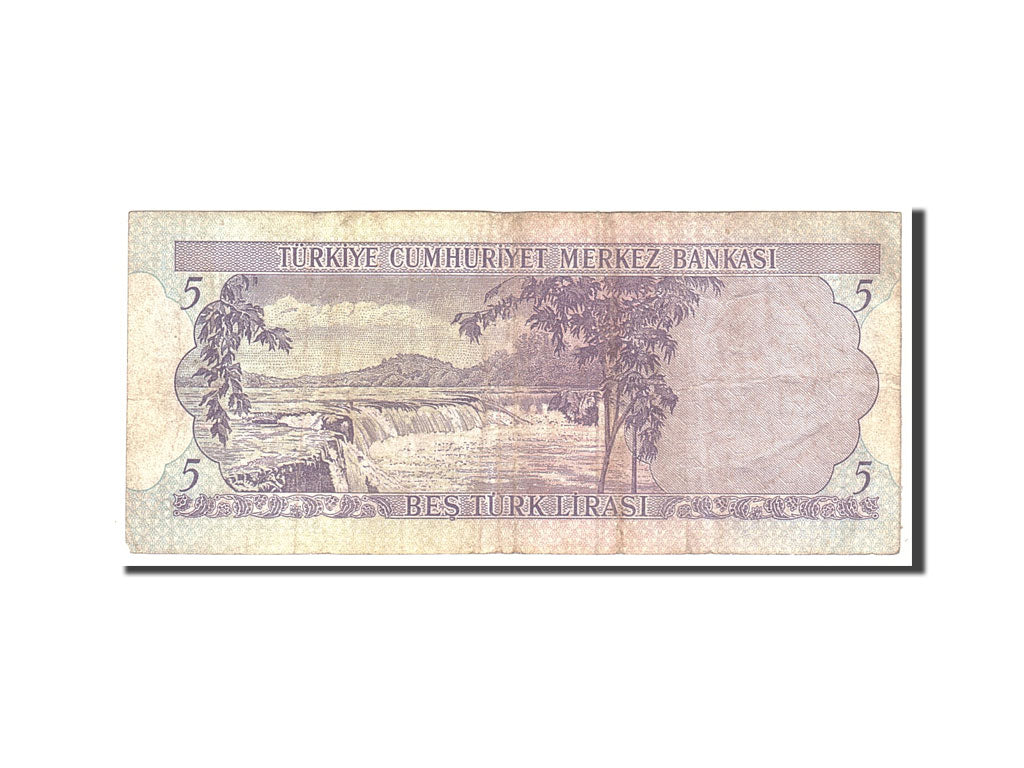 Banknote, Turkey, 5 Lira, 1968, 1968-01-08, KM:179, VF(20-25)