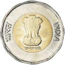 Moeda, ÍNDIA - REPÚBLICA, 20 Rupees, 2022, 75th Year of Independence, MS(63)