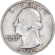 Coin, United States, Washington Quarter, Quarter, 1962, U.S. Mint, Denver