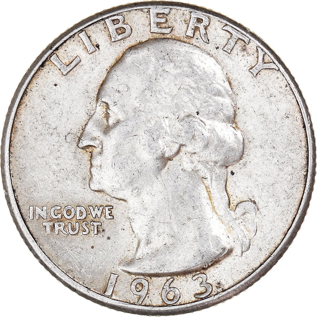 Coin, United States, Washington Quarter, Quarter, 1963, U.S. Mint, Philadelphia