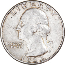 Coin, United States, Washington Quarter, Quarter, 1963, U.S. Mint, Philadelphia