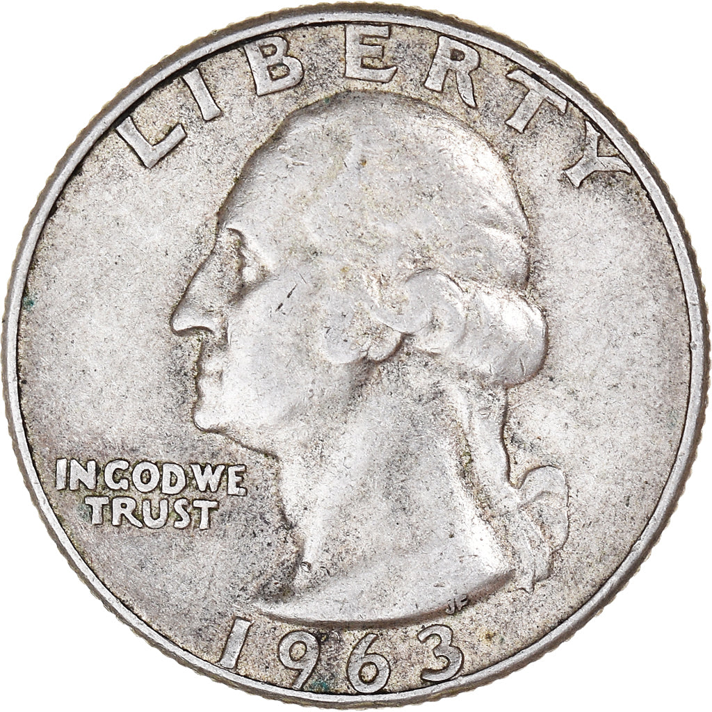 Moneta, Stati Uniti, Washington Quarter, Quarter, 1963, U.S. Mint, Denver, BB