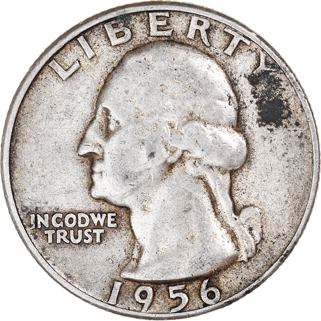 Coin, United States, Washington Quarter, Quarter, 1956, U.S. Mint, Philadelphia