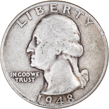 Monnaie, États-Unis, Washington Quarter, Quarter, 1948, U.S. Mint